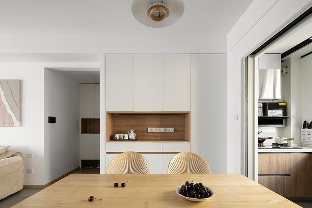 130㎡极简原木风氛围感和松弛感拉满减法设计拥有无限可能(图8)