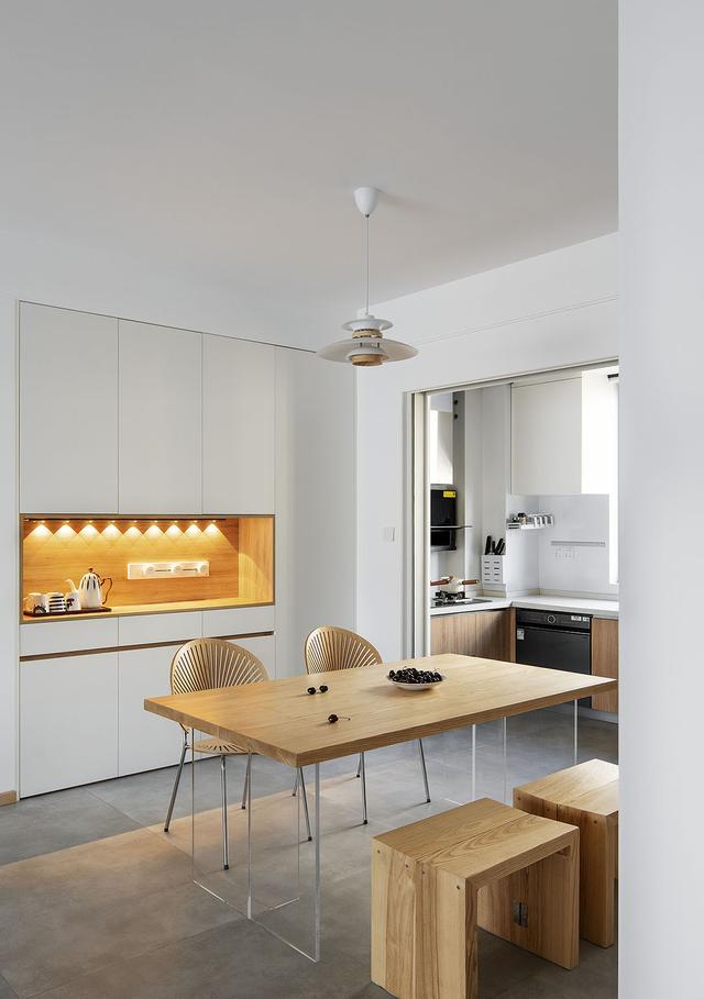 130㎡极简原木风氛围感和松弛感拉满减法设计拥有无限可能(图9)