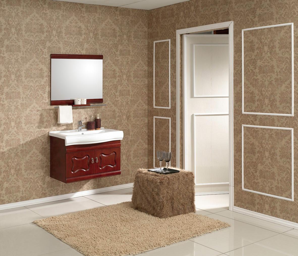 浴室柜材质实木好还是PVC好浴室柜选购的小窍门