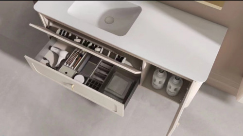 安华定制浴室柜豆蔻年华系列高级奶油色带来温馨“卫愈”生活(图5)