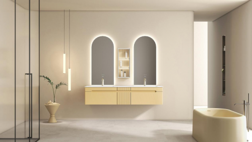 浴室美学新宠收纳艺术大师——安华秋语浴室柜为你升级格调与实用度！