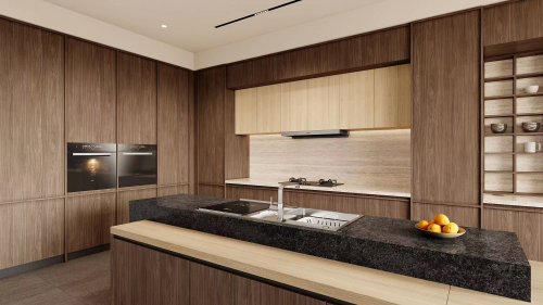 z6尊龙入口：沉淀时光品味烟火柏厨家居2024新品木韵厨房惊艳上市(图2)