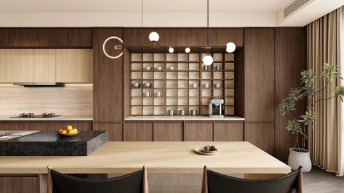 z6尊龙入口：沉淀时光品味烟火柏厨家居2024新品木韵厨房惊艳上市(图4)