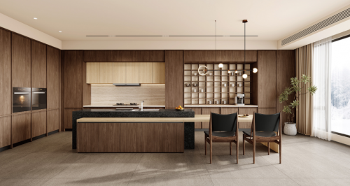 z6尊龙入口：沉淀时光品味烟火柏厨家居2024新品木韵厨房惊艳上市