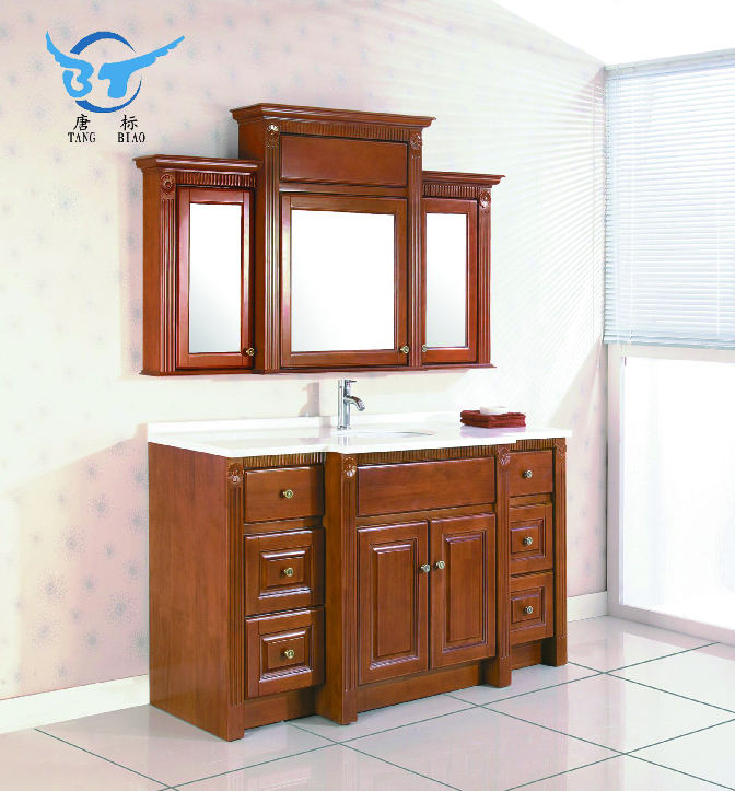 会呼吸的新中式实木浴室柜(图4)