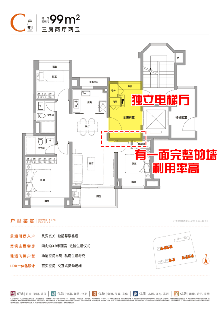 大家疯狂种草的建面约99㎡的超配三房为何圈粉不断？(图2)