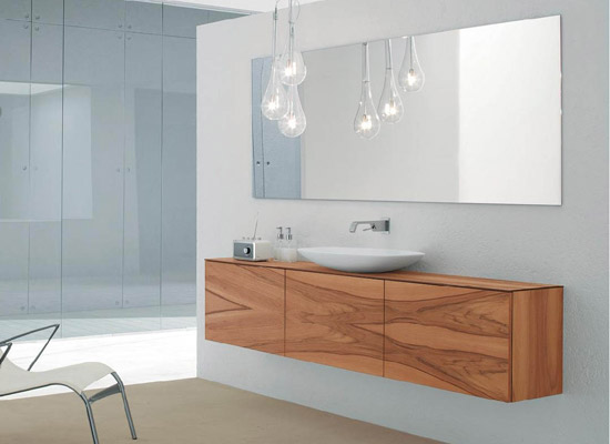 z6尊龙平台：给浴室增添自然气息实木浴室柜推荐