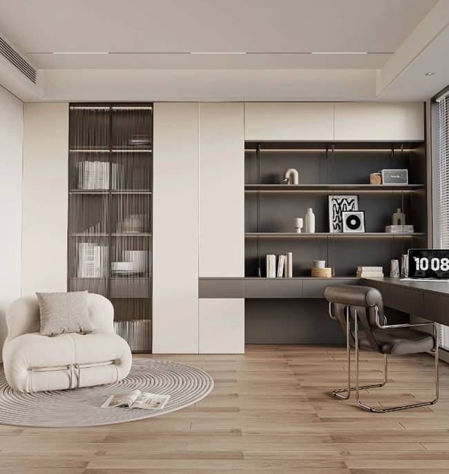 z6尊龙入口：益家居门墙柜系统：一体化美学定制生活新风尚(图3)