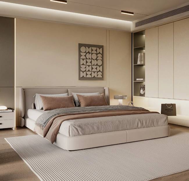 z6尊龙入口：益家居门墙柜系统：一体化美学定制生活新风尚(图5)