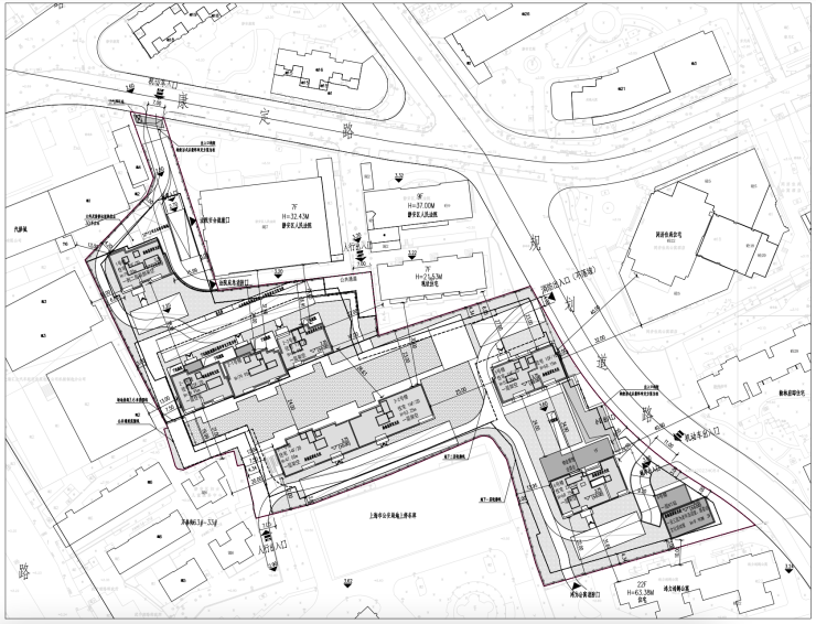 独家：老静安曹家渡招商新项目设计方案公布拟建5栋高层住宅!