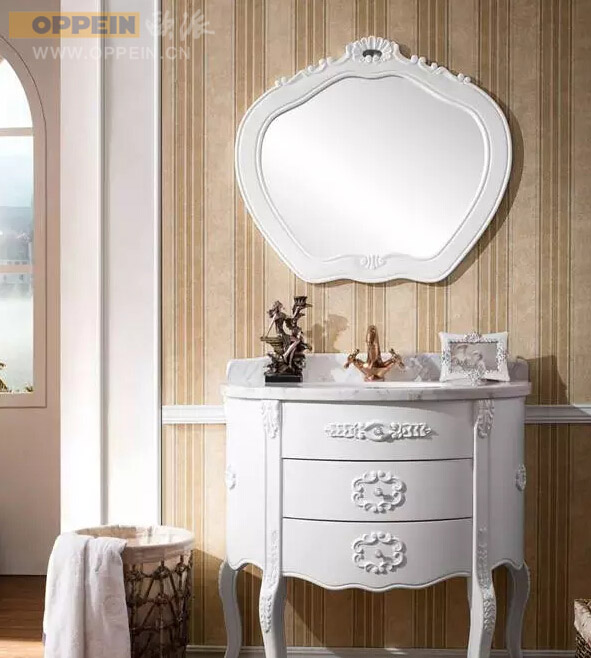 2016欧派欧式风格仿古实木浴室柜(图2)