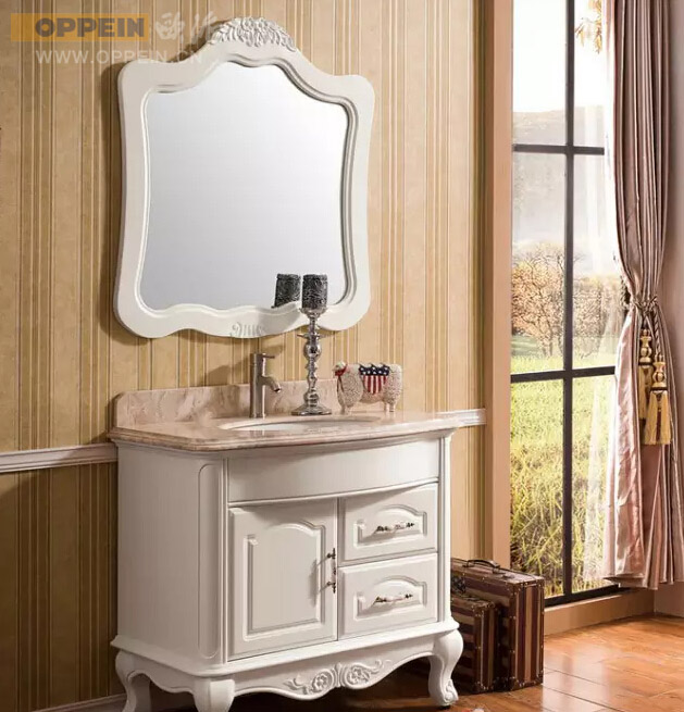 2016欧派欧式风格仿古实木浴室柜(图5)