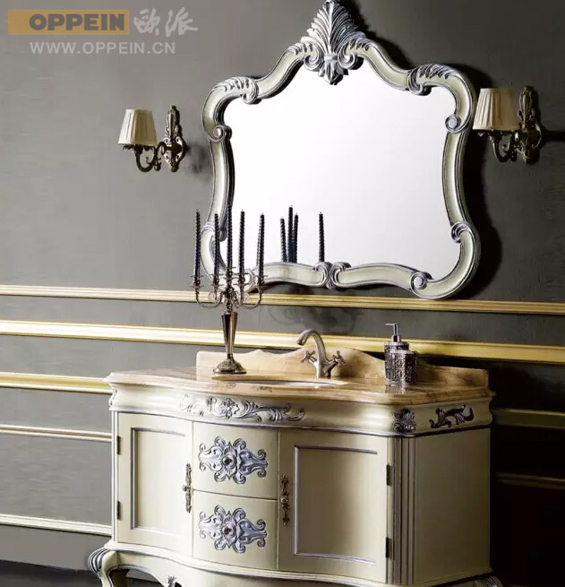 2016欧派欧式风格仿古实木浴室柜(图8)