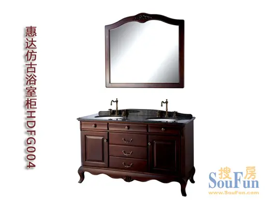 测评：惠达HDFG003实木浴室柜仿古风潮美轮美奂(图3)