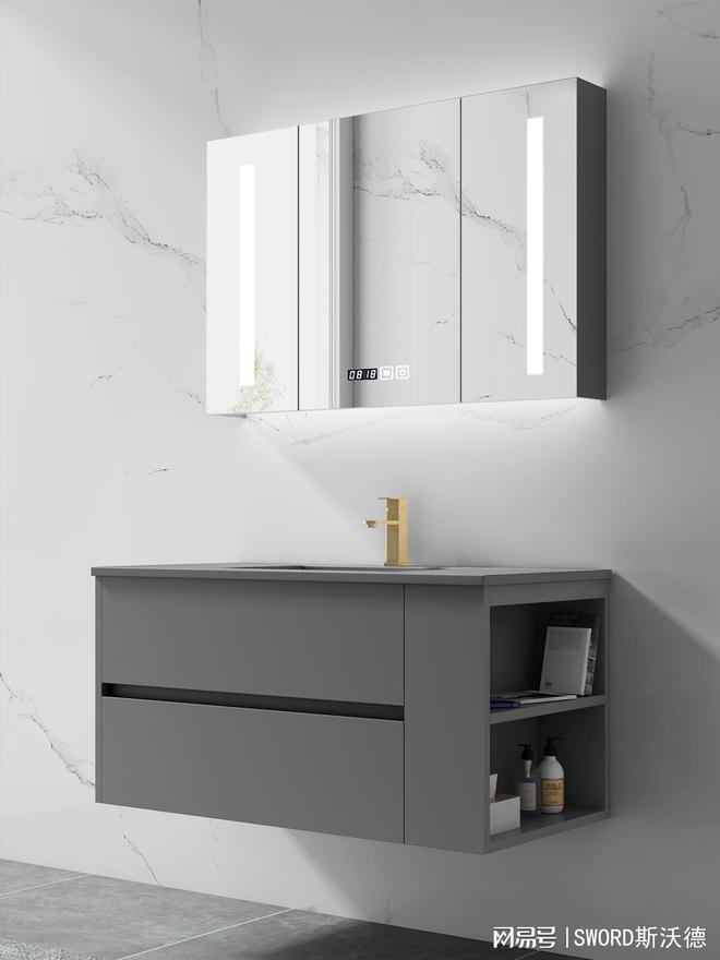 浴室焕新首选！斯沃德不锈钢浴室柜开启精致洗漱时光(图2)