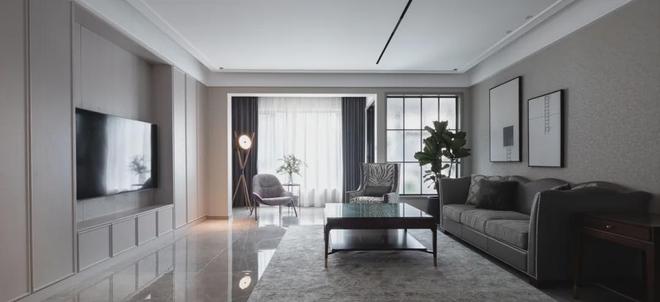 275㎡现代风大平层保留宽敞的空间格局从容舒适的生活体验！(图2)