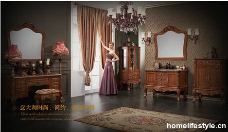 阿洛尼红橡木浴室柜源自意大利“贵族”血统(图1)